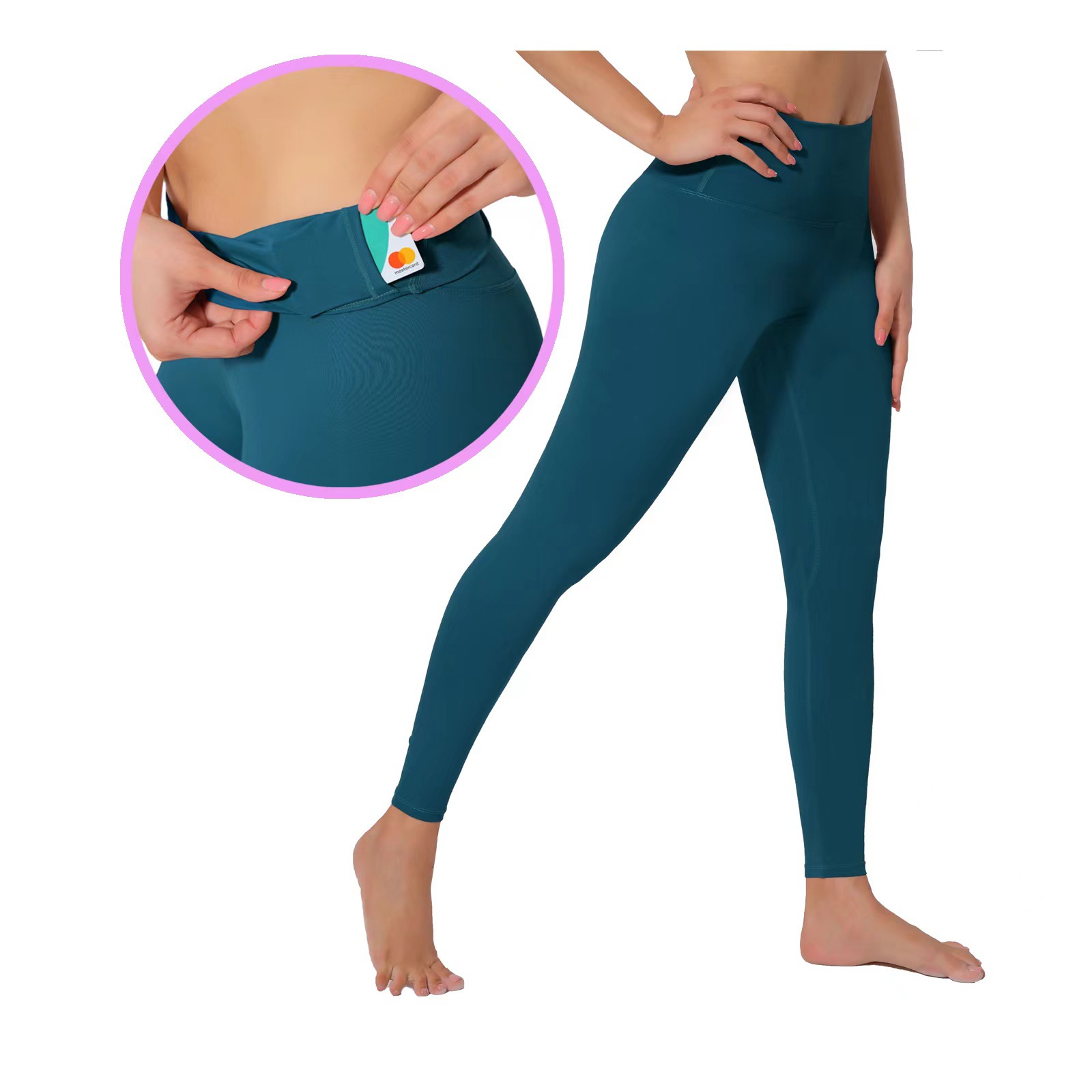 lul桃u欧美高腰提裸臀感瑜伽裤女纯色速运干紧65682564身跑步动蜜