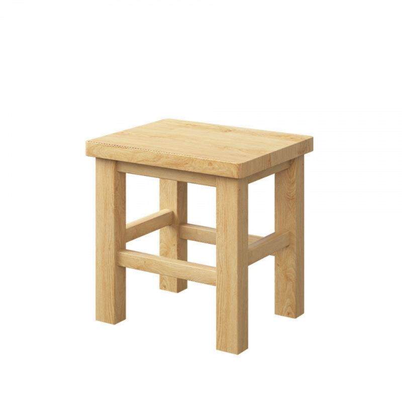 橡木实木小凳子家用成人矮凳橡木小方凳木板凳椅子小木凳凉板椅厂