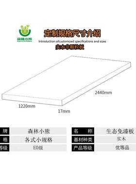 生态免漆板阳台柜EO木工板衣柜橱柜体一体床衣柜隔离板定制桌面板