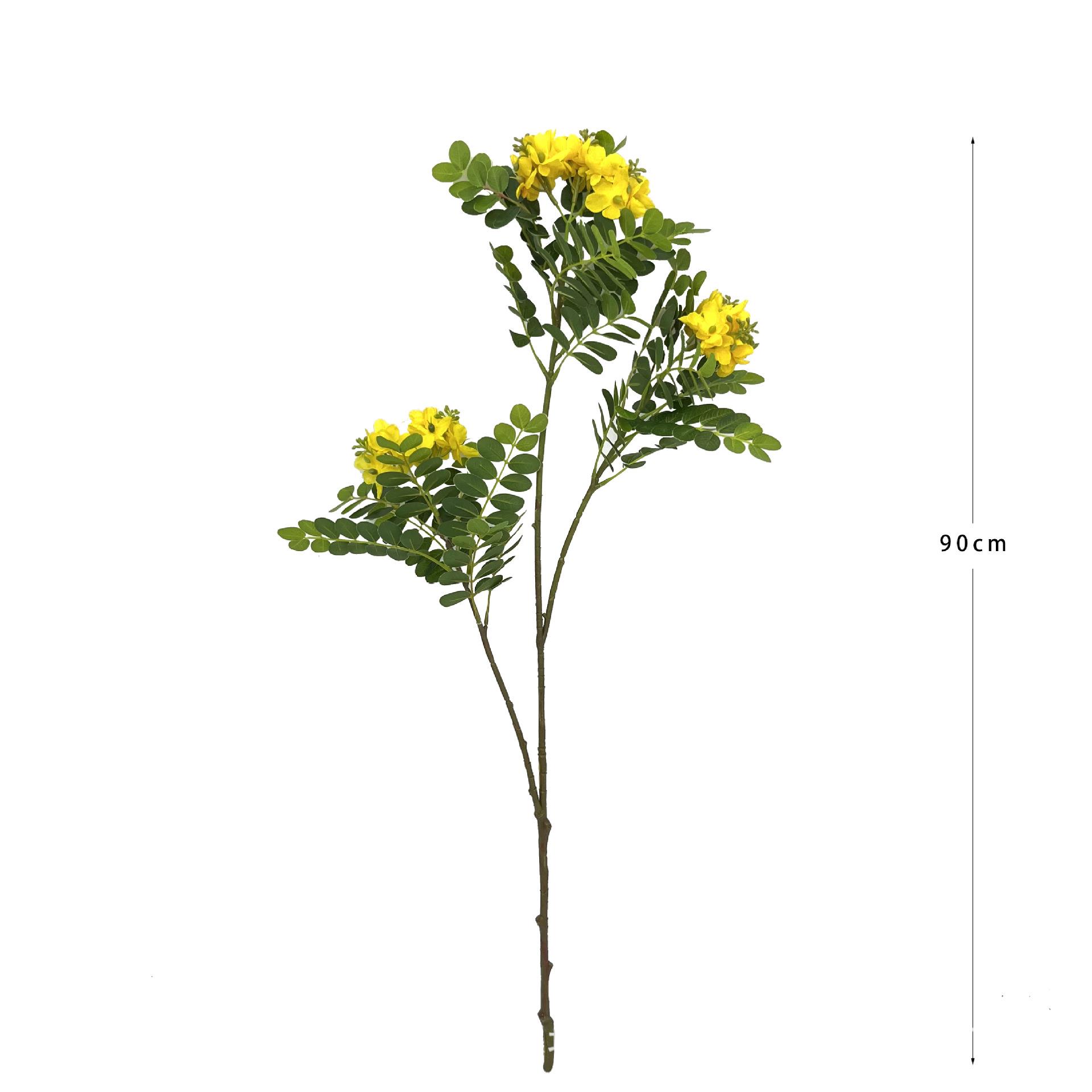 仿真槐花绿植室内落地假树装饰摆件园林造景假绿植盆栽槐花树