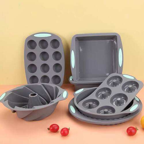 Silicone Cake Mold Baking Plate Toast Bread Donut Mold Set
