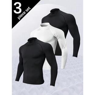 N 80081 Men's Tight Fit Long Sleeve Pants Set 士紧身运动套