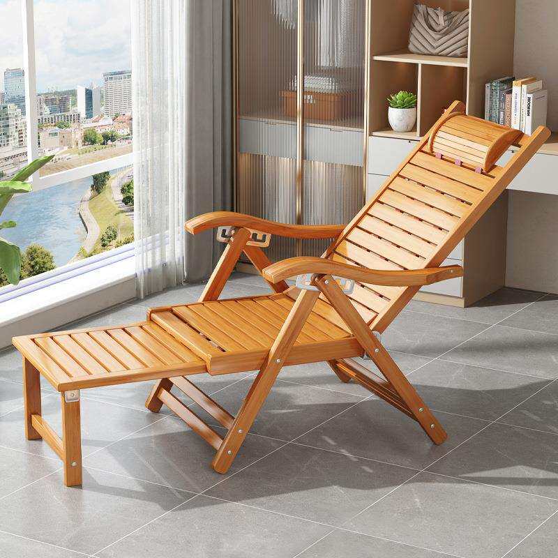 可折叠躺椅椅家用客厅折叠椅午休椅午睡椅老人休闲可平躺耐用椅子