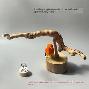 手工鹦鹉架子站架杆鸟架原木鸟站架树枝树干落地式大型鸟站架配件