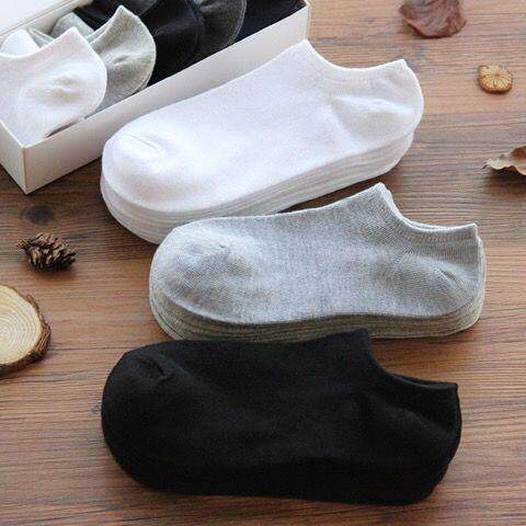Simple Solid Color Breathable Low-Cut Boat Socks Unisex Kore