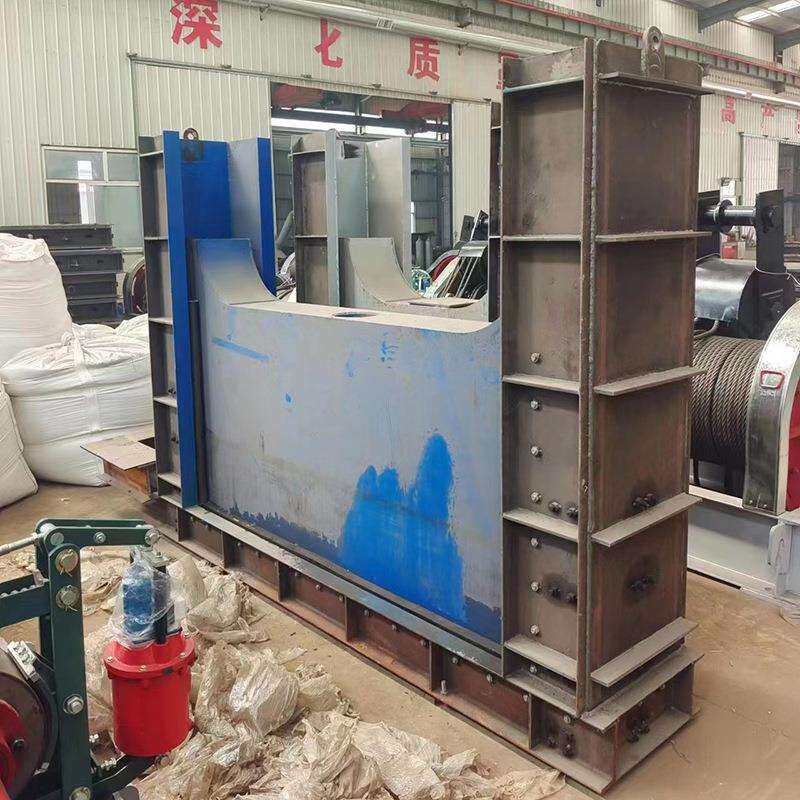 液动下开式堰门PLC远程控制不锈钢限流闸门截流井电动调节式堰门