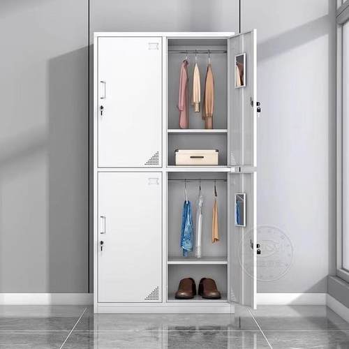 员浴工宿舍更衣柜带锁铁皮室储物健身1800*900房换衣柜工地柜四门