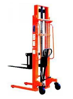 MS1020槽超升高型 手动液压堆高车1t 手动液压装叉车2t 液3吨 压