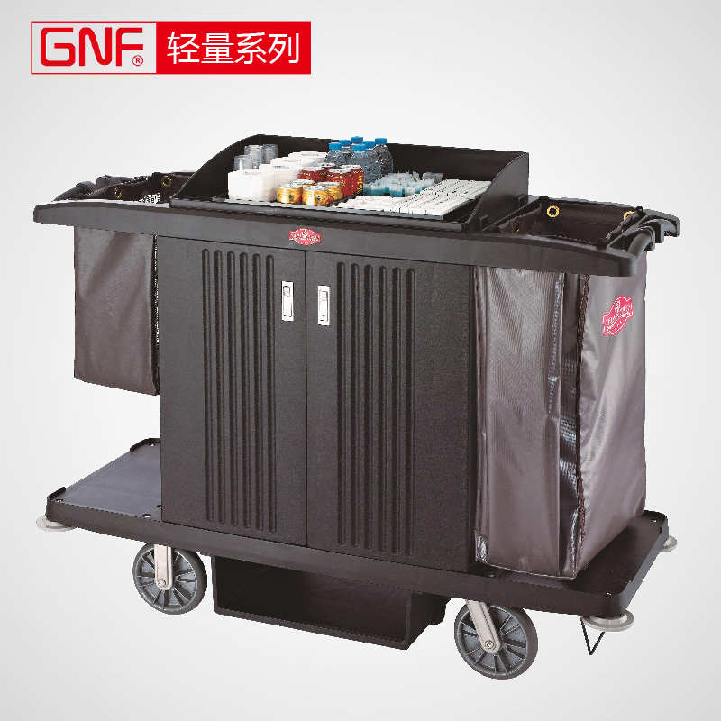 酒店客房服务车南方GNF塑料布草车SFC01房口车宾馆专用楼层工作车