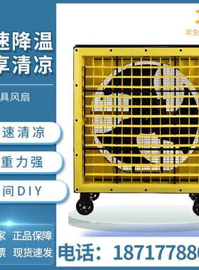 雷豹移动式工具车风扇EF2422D车间修车厂小推车置物架降温冷风机