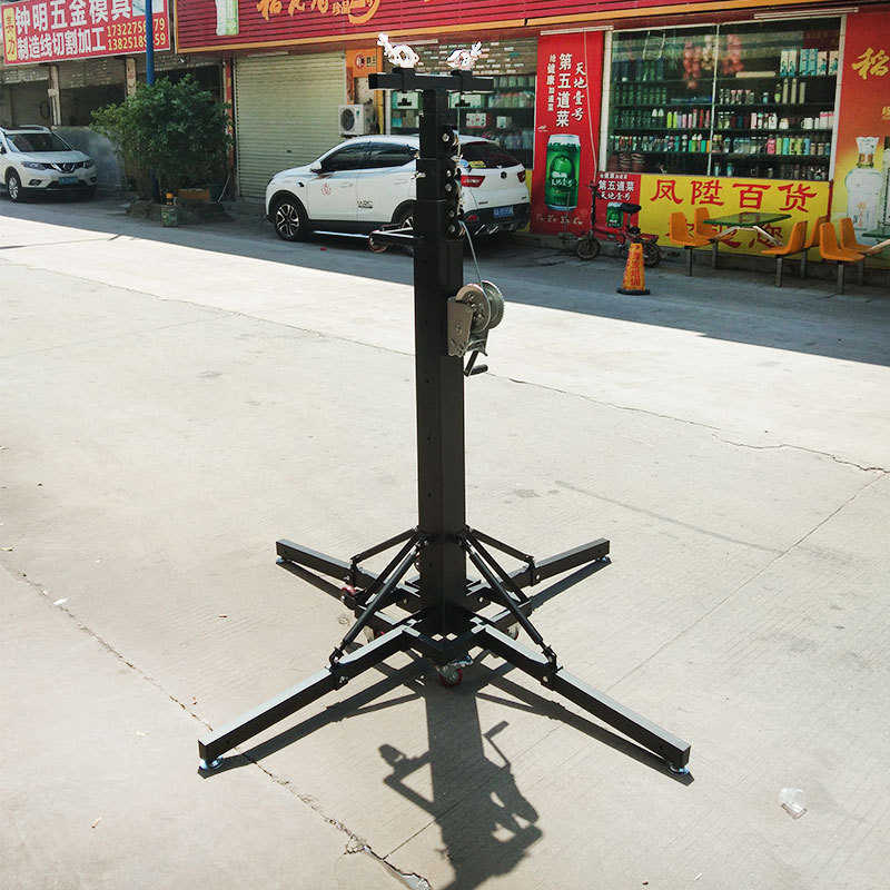 厂家直销A03重型6米新款7轮一步升降手摇舞台灯光支架承重250KG