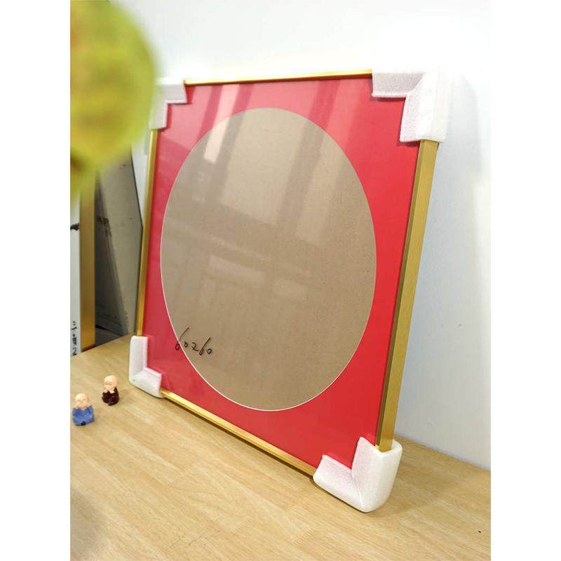 A5L百喜图十字绣裱框铝合金画框装裱囍字框架带玻璃背板自装带红