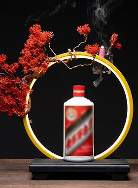 新中式LED灯圈创意摆件 客厅倒流香办公室会所送礼家居招财装饰品