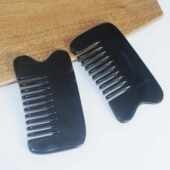 天然黑牛角刮痧梳子加厚全身部刮痧板梳养生美容院专用