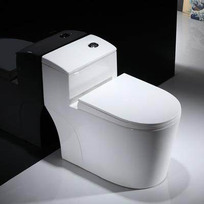 家用普通抽水马桶超漩虹吸防溅水8.0大管道短58CM小户型坐便器