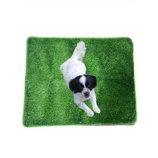 新款双层宠物仿草坪垫厕所隔尿布可拆洗狗狗垫室内外清洁垫两件套