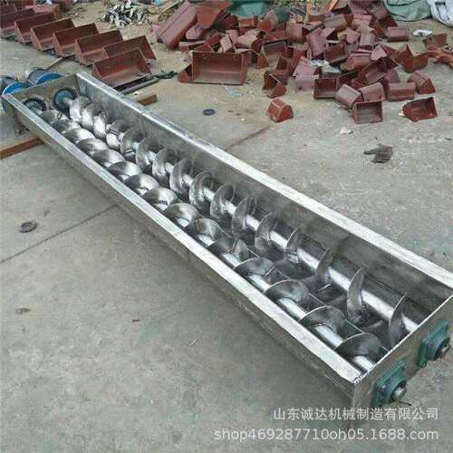 螺旋斗式提升机化工材料管式粉煤灰水泥干粉蛟龙上料