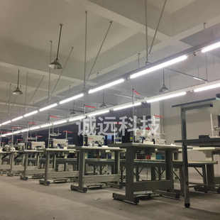 厂灯架母线槽灯架桥架照明供电专用缝纫机流水台裁剪滑轮轨道 服装