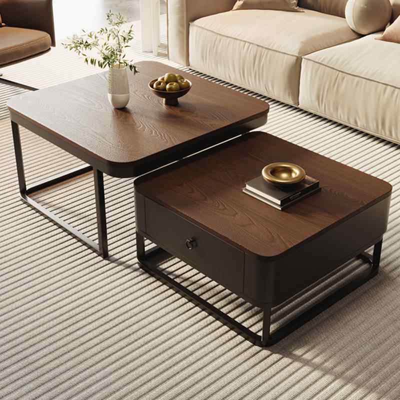 实木茶几高级感家庭客厅家用中古风2025新款小户型现代简约茶几桌