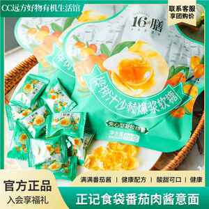 远方的梦想桦树汁沙棘爆浆软糖十六膳夹心儿童糖果零添加独立装
