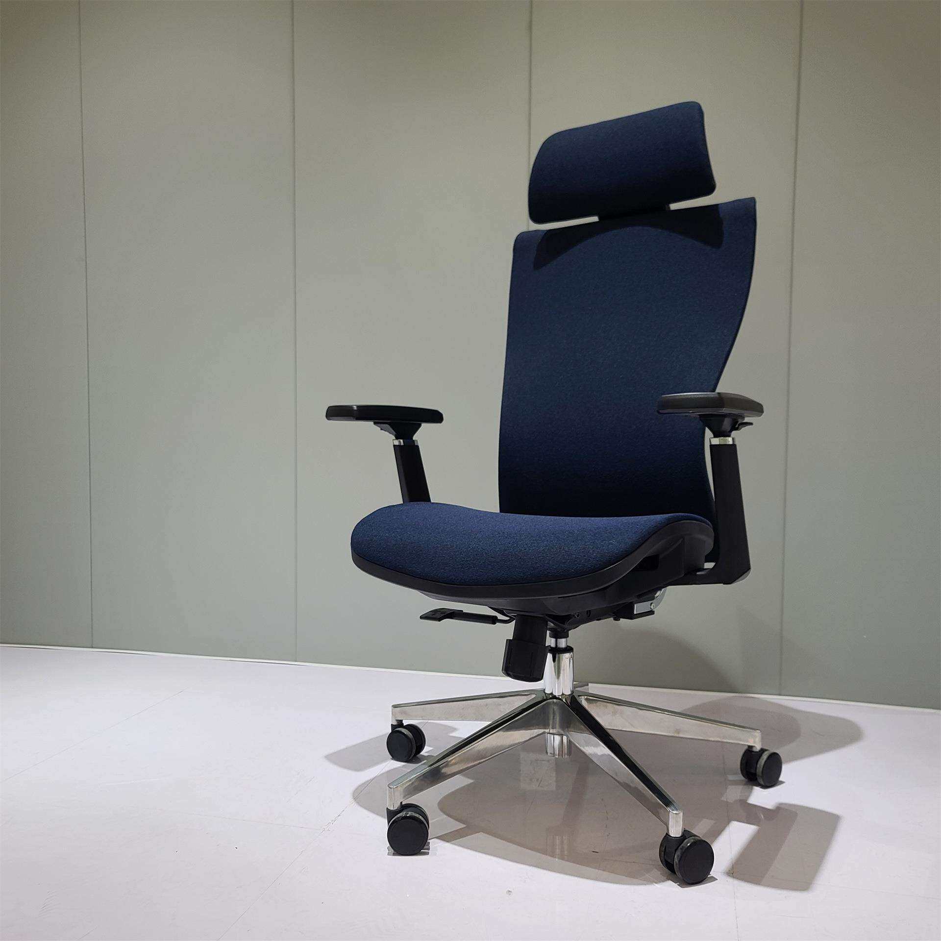 办公椅舒适可躺简约护腰转椅人体工学电脑椅升降带头枕职员椅子