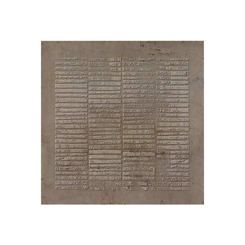 高端客餐厅画油画侘寂风肌理画玄关装饰画复古无框画挂画设计师款