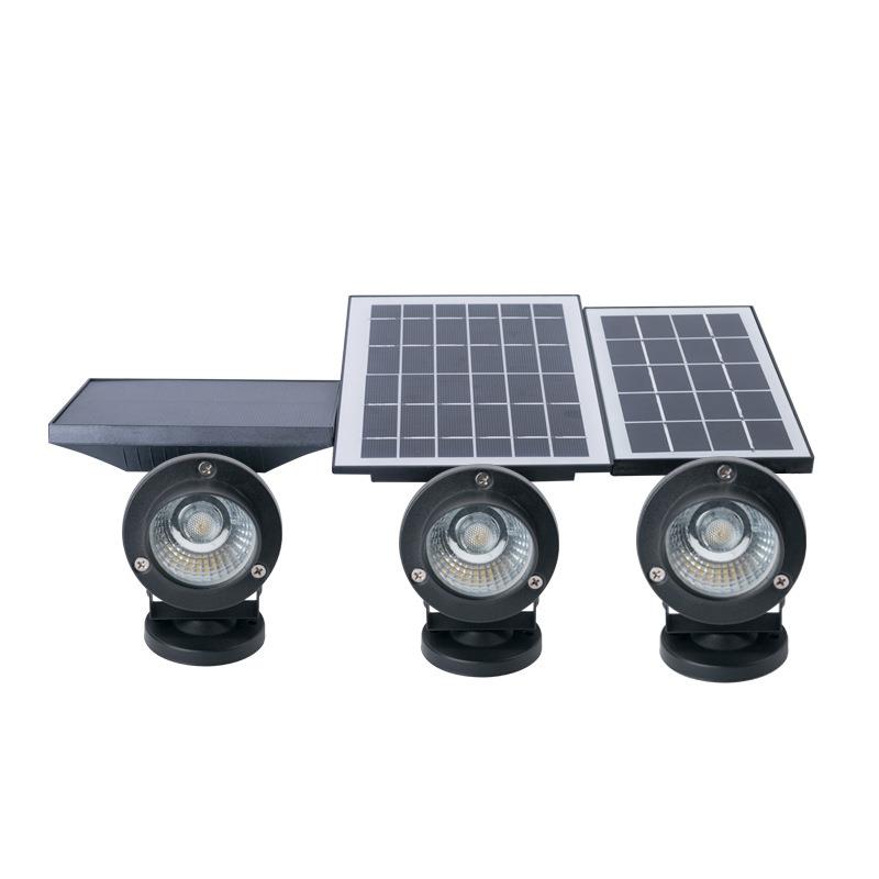 太阳能灯户外插地灯两用圆盘坐地壁灯草坪灯LED绿化投光照射灯