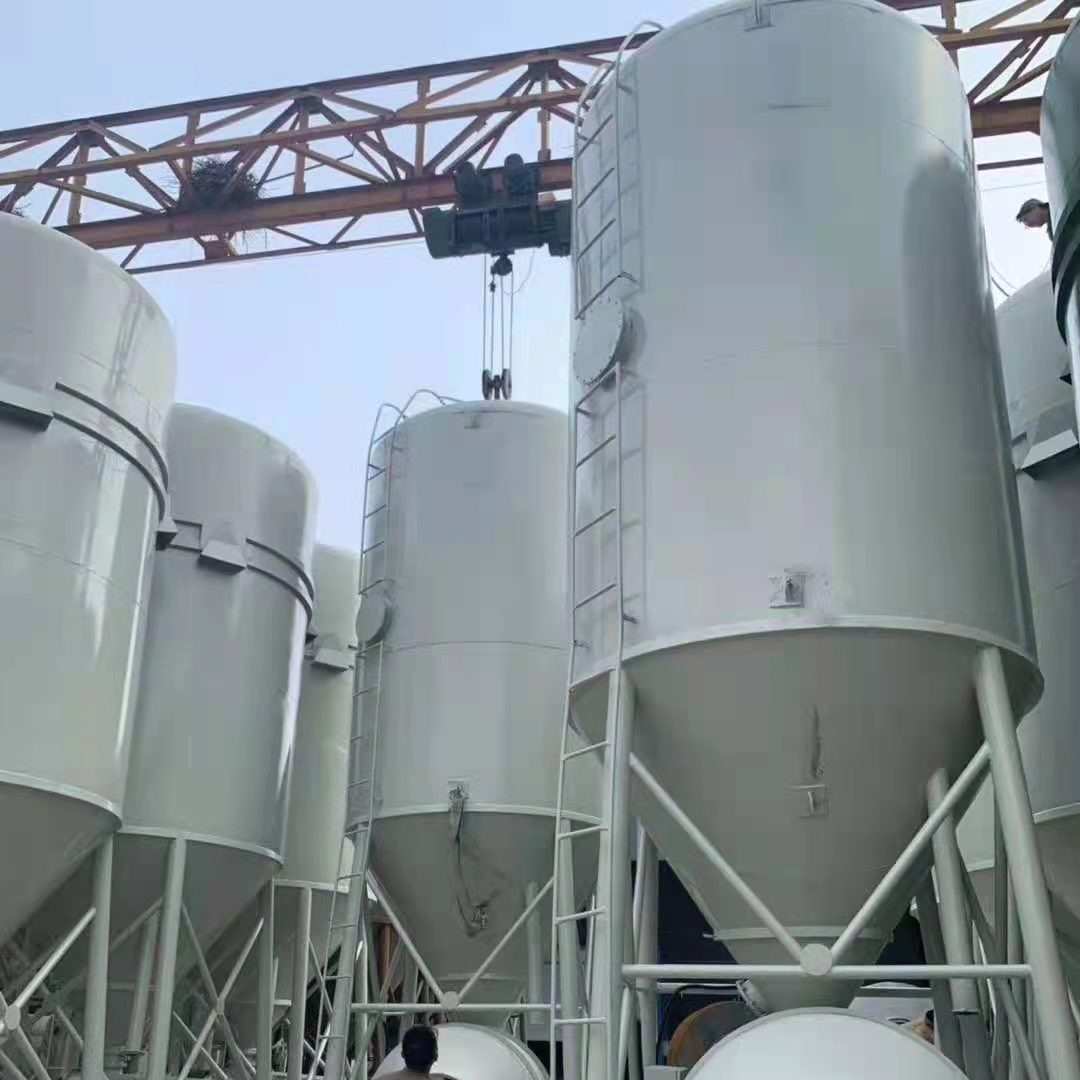 自动搅拌干粉砂浆罐 郑州直销成品砂浆干拌装置 25方工地自用一体