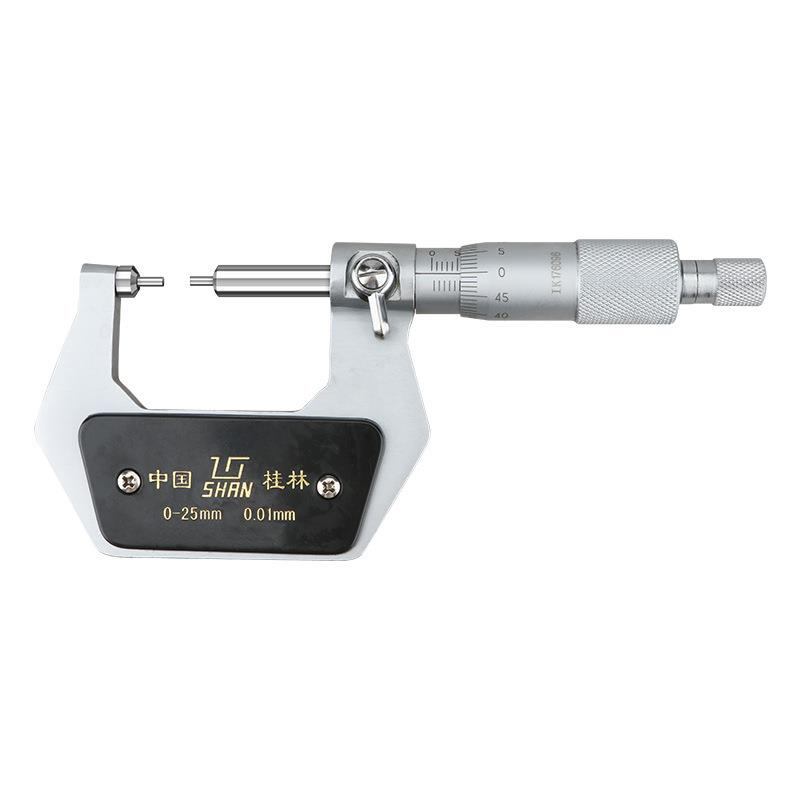 桂桂微量花键分尺0千-25mm小ESM测头量面外径千分卡尺林螺旋测仪