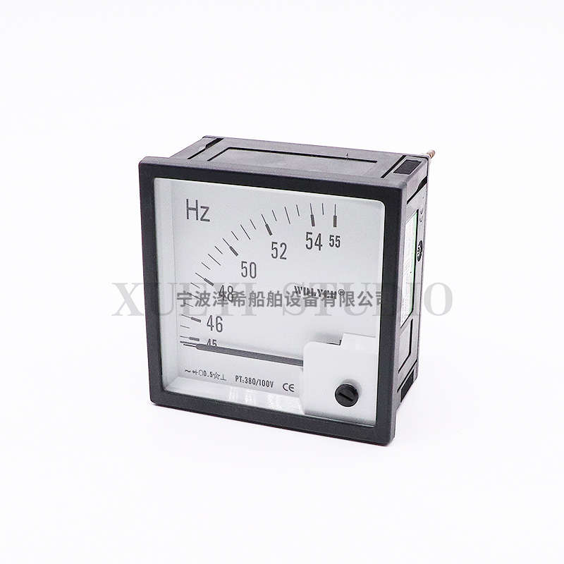 船用频率表F96-HZ直角45-55HZ广角频率表Q96-HC Q96-HZC 400V51L5