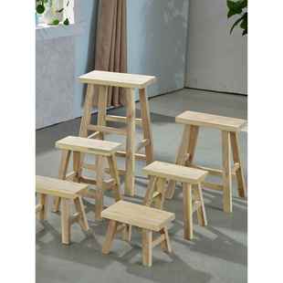 需定制实木凳子小板凳跳舞凳高脚矮凳家用长木凳洗脚换鞋凳方凳垫