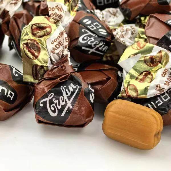新品比利时cafina夹心咖啡糖 进口咖啡味糖果 咖啡糖果 散装半斤