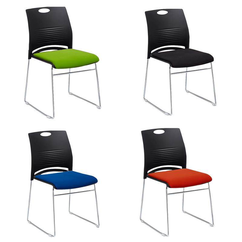 培训椅电脑椅简约塑料椅洽谈椅靠背椅可叠落休闲椅会议椅办公椅子