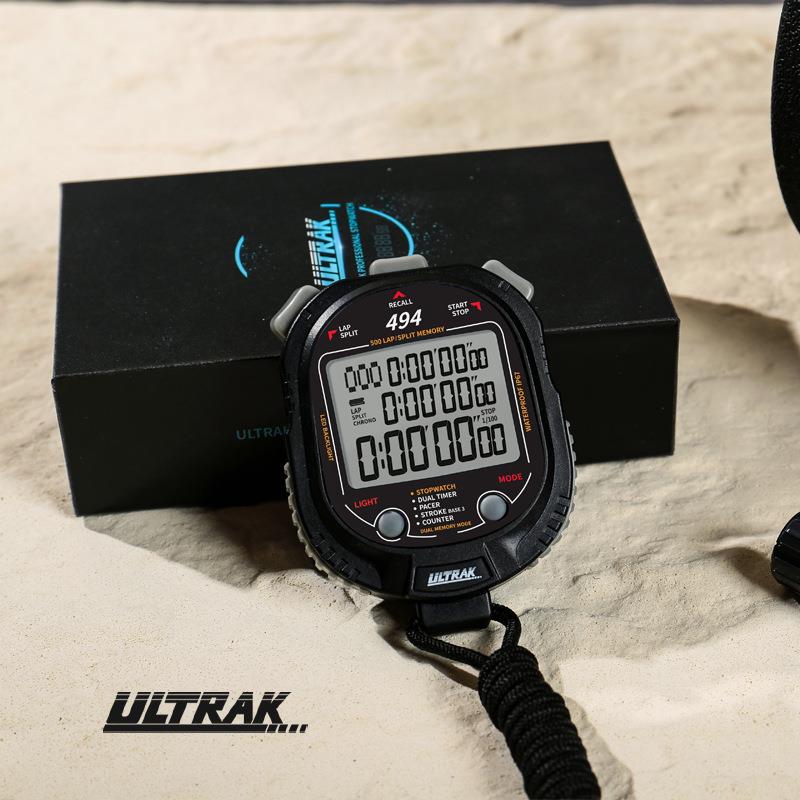 新款计时器器材电子秒表ULTRAK奥赛克DT494P秒表三排500道