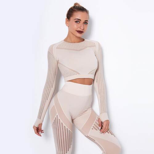 Sports tight hollow plastic top, running yoga clothes,