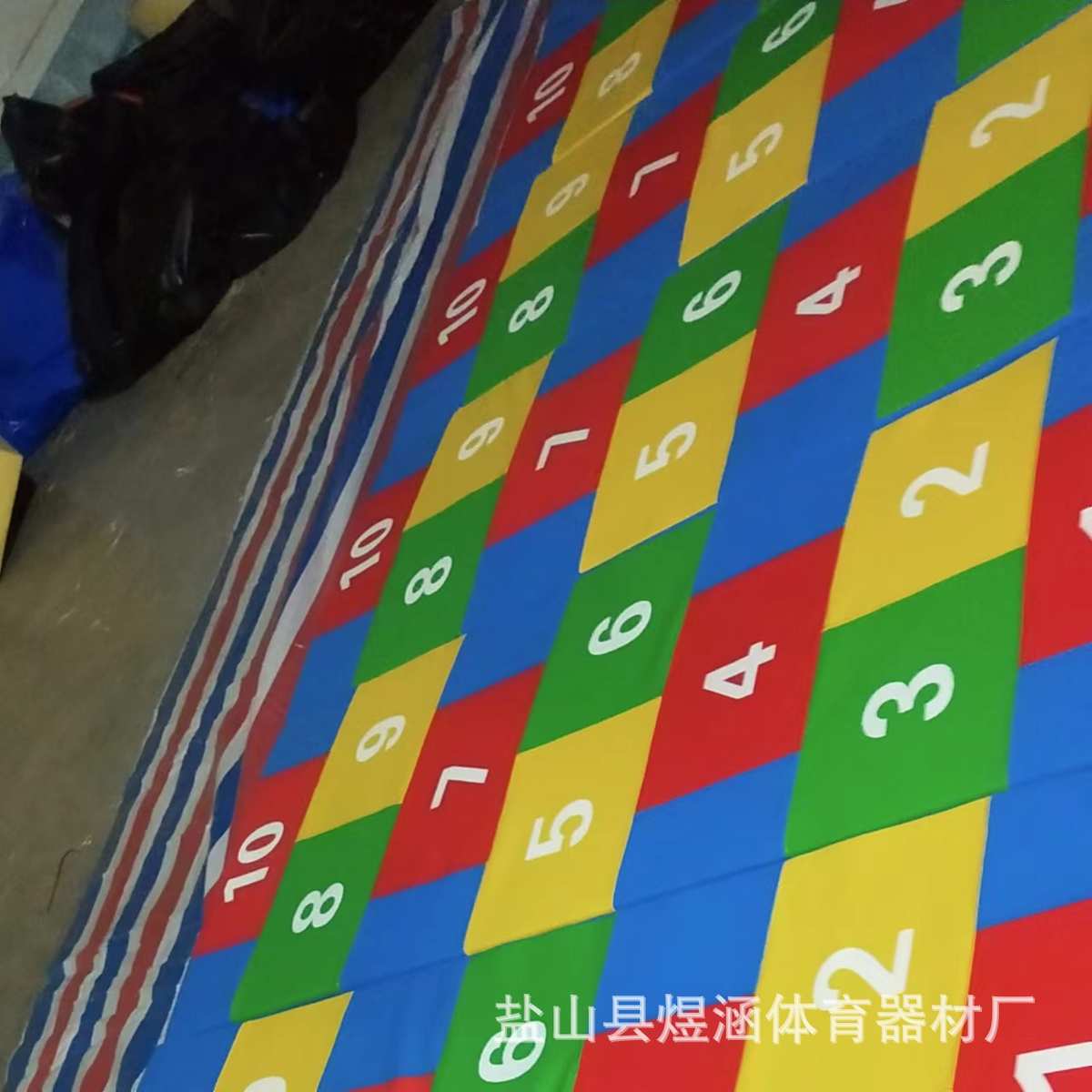 可垫器材感统十字数字拼接防滑跳垫田径训练垫折叠垫数字跳