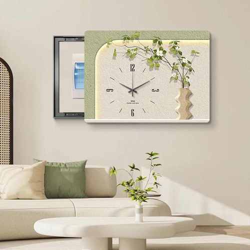 挂画壁画配电北欧开关时钟弱电箱带盒箱箱电闸电表装饰画遮挡风格