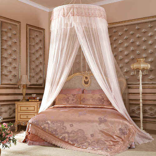 诗诺兰80CM直径 子母床 大圆床 圆顶吊顶落地蚊帐公主床幔 仙境