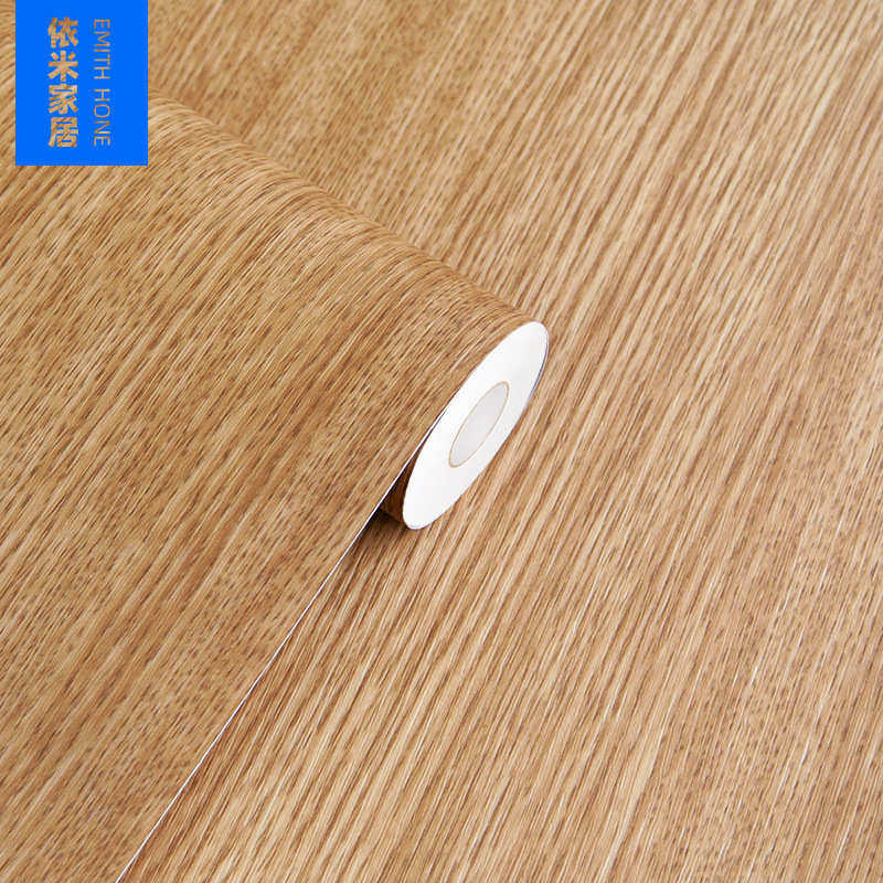 装饰贴纸30带膜粘槽翻新壁纸墙纸导气pvc厚木自特展柜米家具木纹