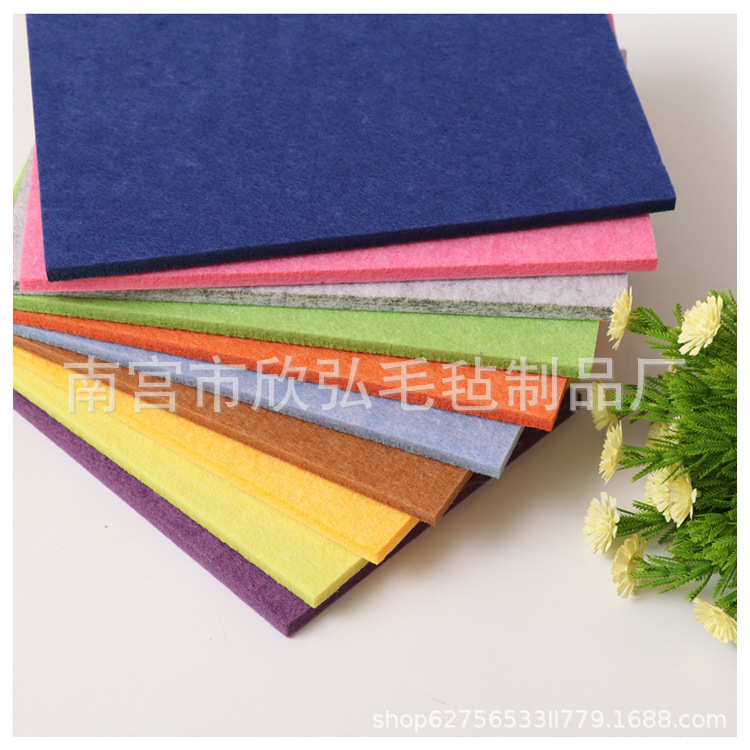 聚酯纤维吸音板 毛毡板 幼儿园KTV家装背景 彩色装饰装修