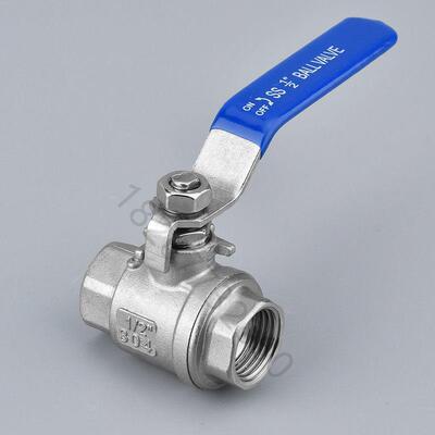 304不锈钢球阀两片式15.8kg型内螺纹内丝水开关阀4分钟1英寸Dn152