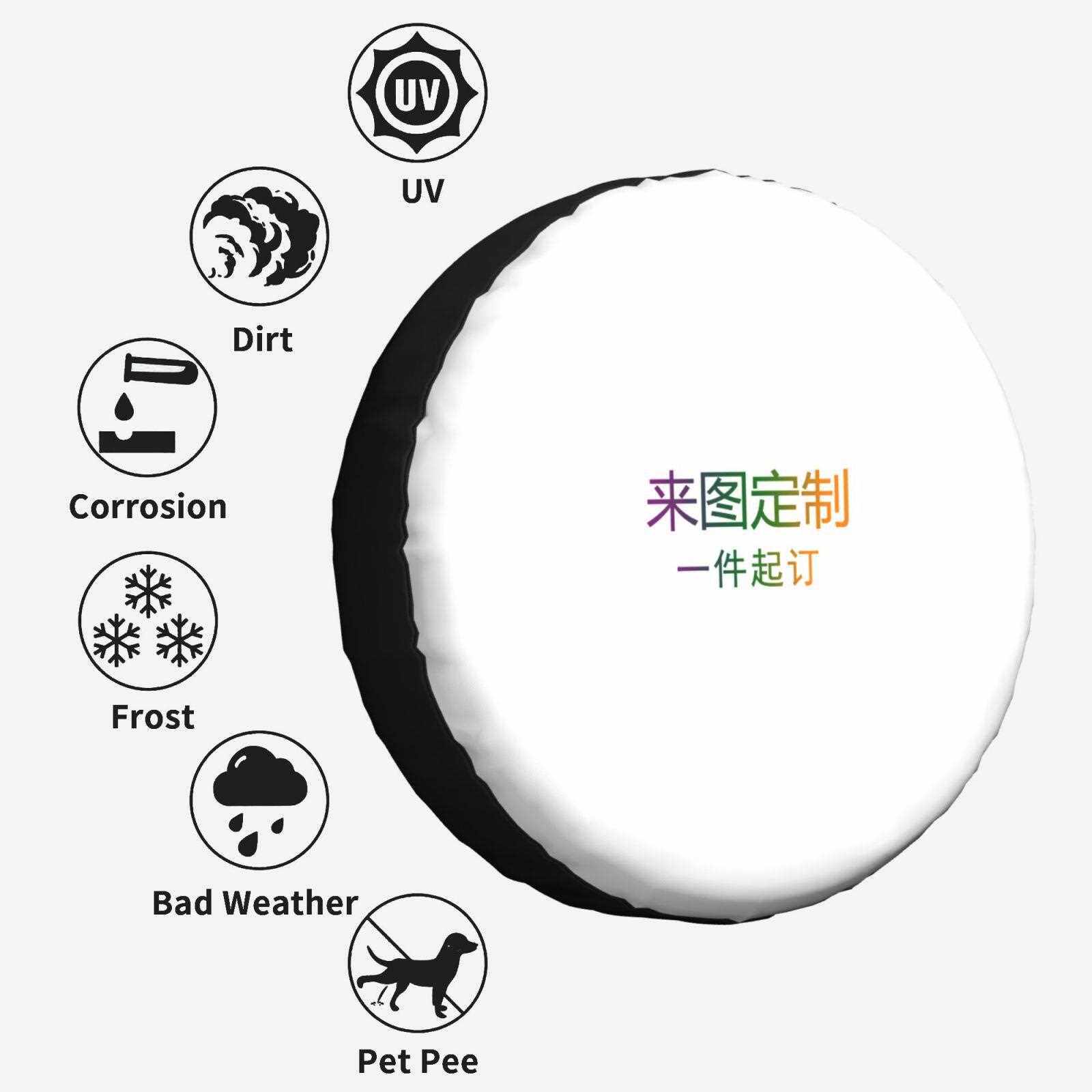 新款直销跨境汽车轮胎保护罩车胎防晒防尘防水罩防狗尿挡板亚马逊