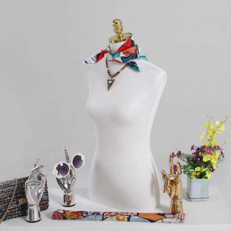 男女半长模型道具桌面围巾珠宝展示架服装商店羊毛纱线羊绒毛衣展