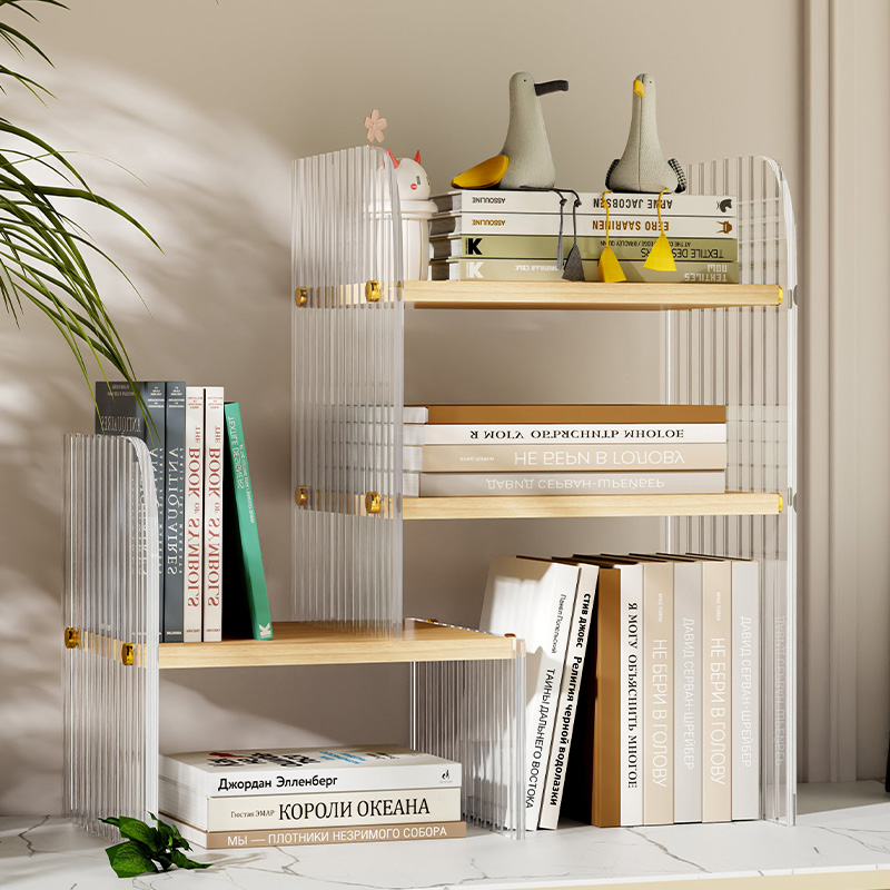 桌上置物架书房简易书柜家用书桌杂物整理架儿童桌面小书架学习桌