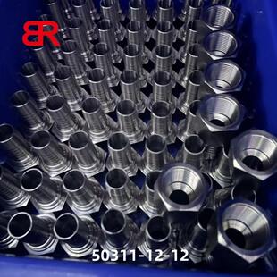 50311-12-12不锈钢扣压接头 R3/4内丝软管扣压接头配19mm软管