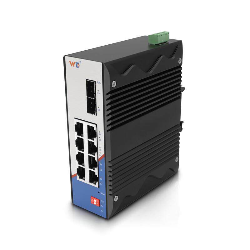 源拓RS6310-2GF8GT-8POE 2光8电千兆二层网管型POE交换机