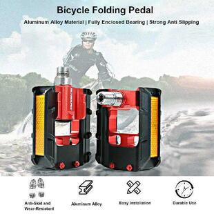 Bike Pedals Anti-Slip Reflective Aluminum Bike Pedals Adult