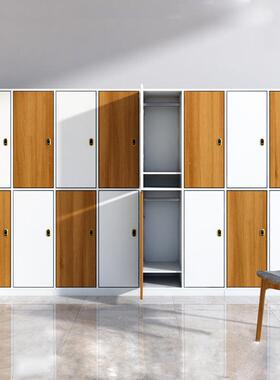 木质更GYG包衣柜员工中储物柜健身室房电子感应锁浴洗浴心游泳馆