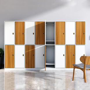 木质更GYG包衣柜员工中储物柜健身室房电子感应锁浴洗浴心游泳馆