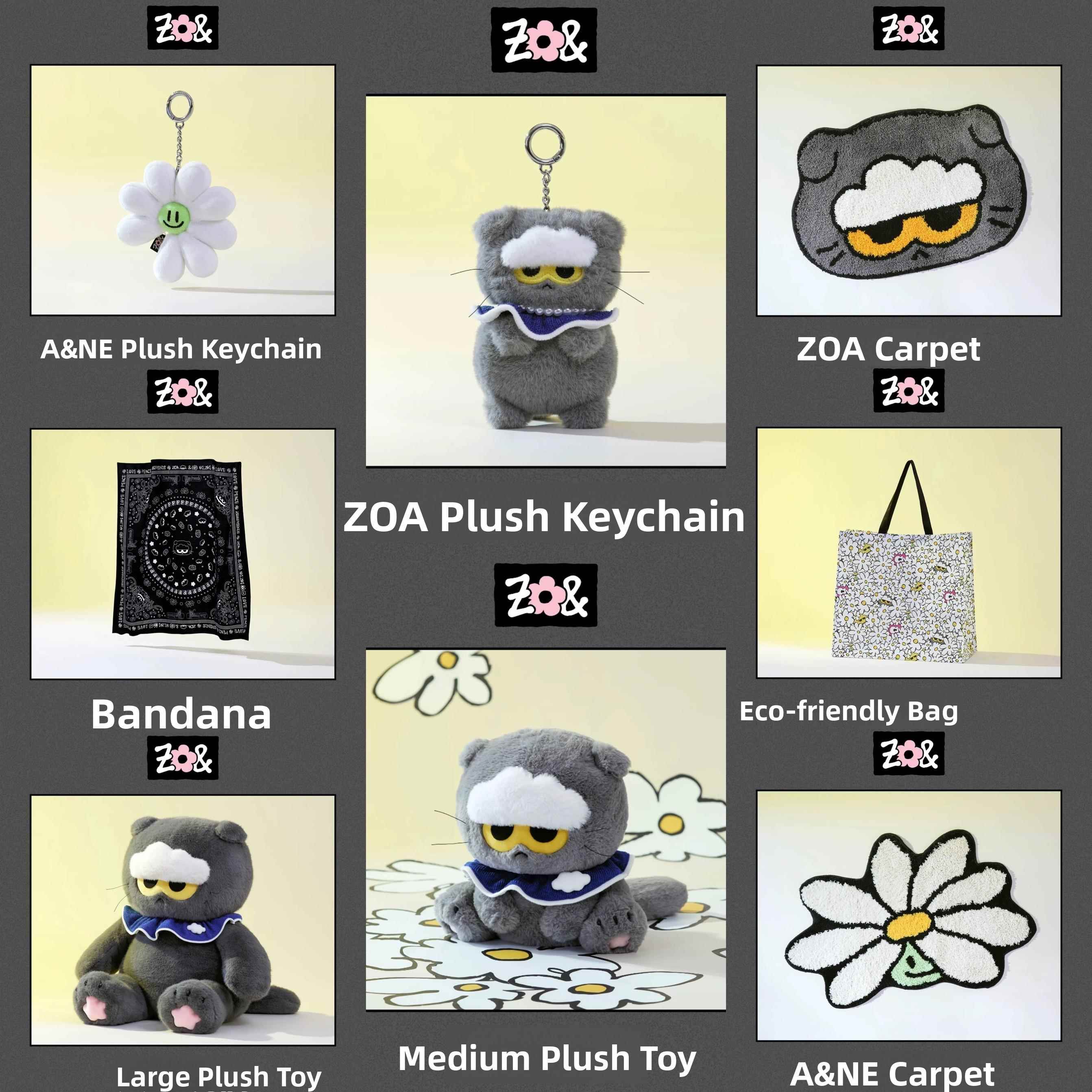 ZO&FRIENDS权志龙ZOA/A&NE钥匙扣/玩偶公仔/方巾